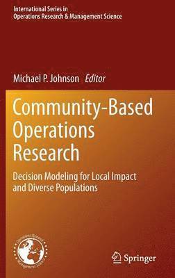 Michael P. Johnson - Community-Based Operations Research, Inbunden