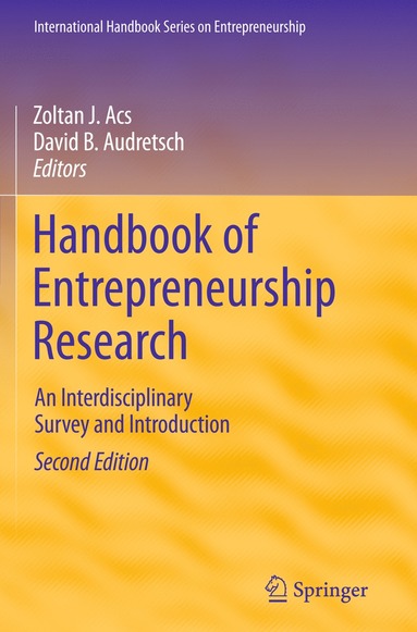 bokomslag Handbook of Entrepreneurship Research