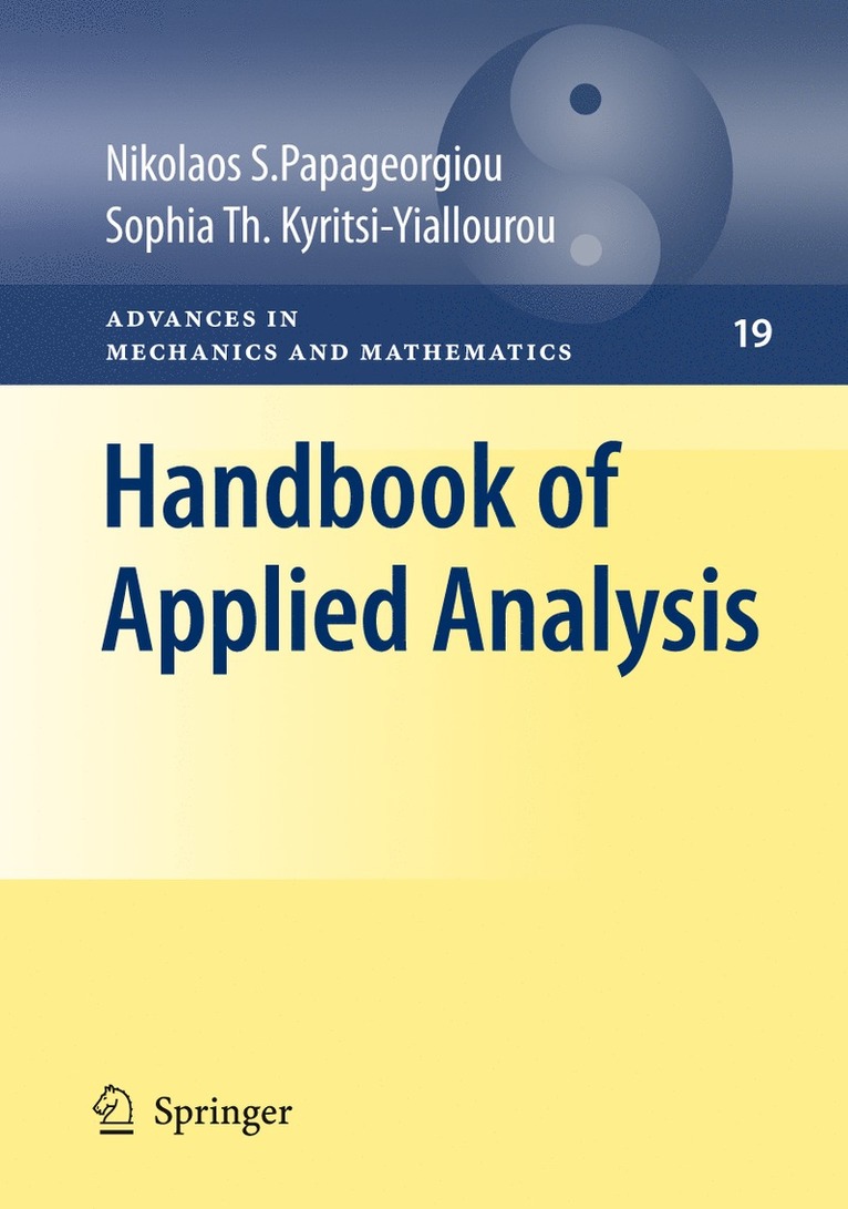 Nikolaos S. Papageorgiou, Sophia Th. Kyritsi-Yiallourou, Sophia Th Kyritsi-Yiallourou - Handbook of Applied Analysis, Häftad