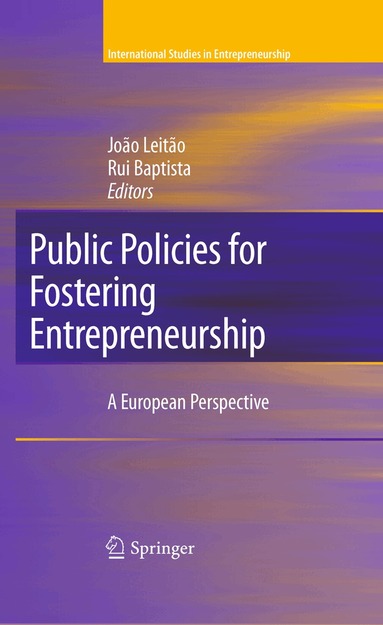 João Leitão, Rui Baptista - Public Policies for Fostering Entrepreneurship, Häftad