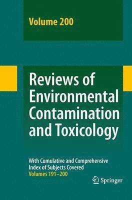 Reviews of Environmental Contamination and Toxicology 200 1