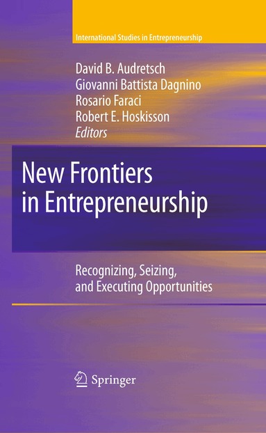 David B. Audretsch, Giovanni Battista Dagnino, Rosario Faraci, Robert E. Hoskisson - New Frontiers in Entrepreneurship, Häftad