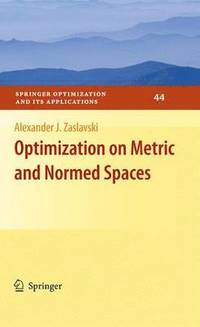 bokomslag Optimization on Metric and Normed Spaces