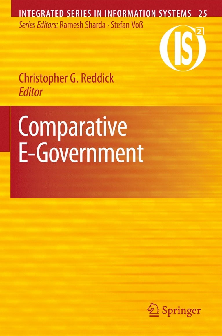 Christopher G. Reddick - Comparative E-Government, Häftad