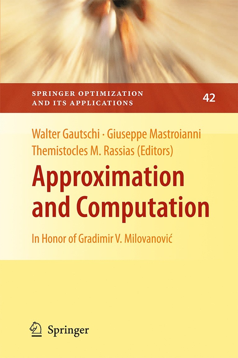 Approximation and Computation 1