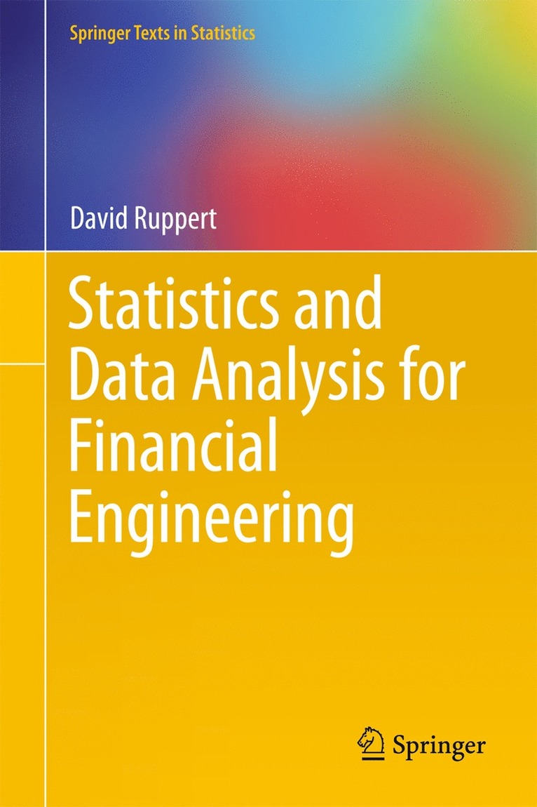 Statistics and Data Analysis for Financial Engineering 1