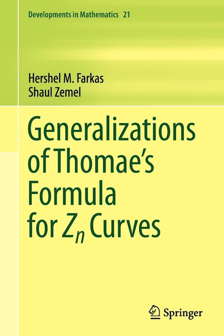 Generalizations of Thomae's Formula for Zn Curves 1