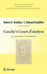 bokomslag Cauchy's Cours d'analyse