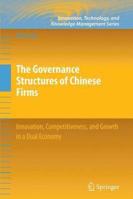 bokomslag Governance Structures of Chinese Firms