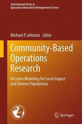 Michael P. Johnson - Community-Based Operations Research, Häftad