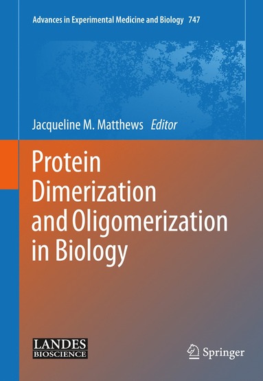 bokomslag Protein Dimerization and Oligomerization in Biology