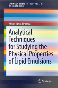 bokomslag Analytical Techniques for Studying the Physical Properties of Lipid Emulsions