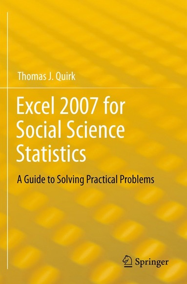 bokomslag Excel 2007 for Social Science Statistics