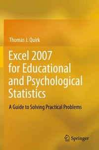 bokomslag Excel 2007 for Educational and Psychological Statistics
