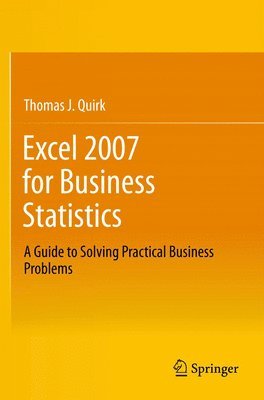 bokomslag Excel 2007 for Business Statistics