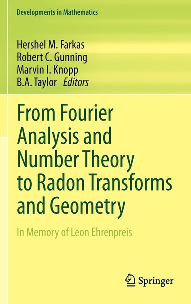 bokomslag From Fourier Analysis and Number Theory to Radon Transforms and Geometry