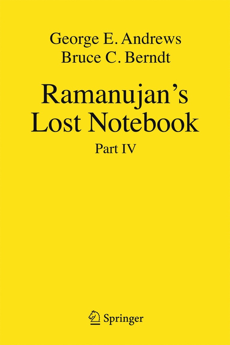 Ramanujan's Lost Notebook 1