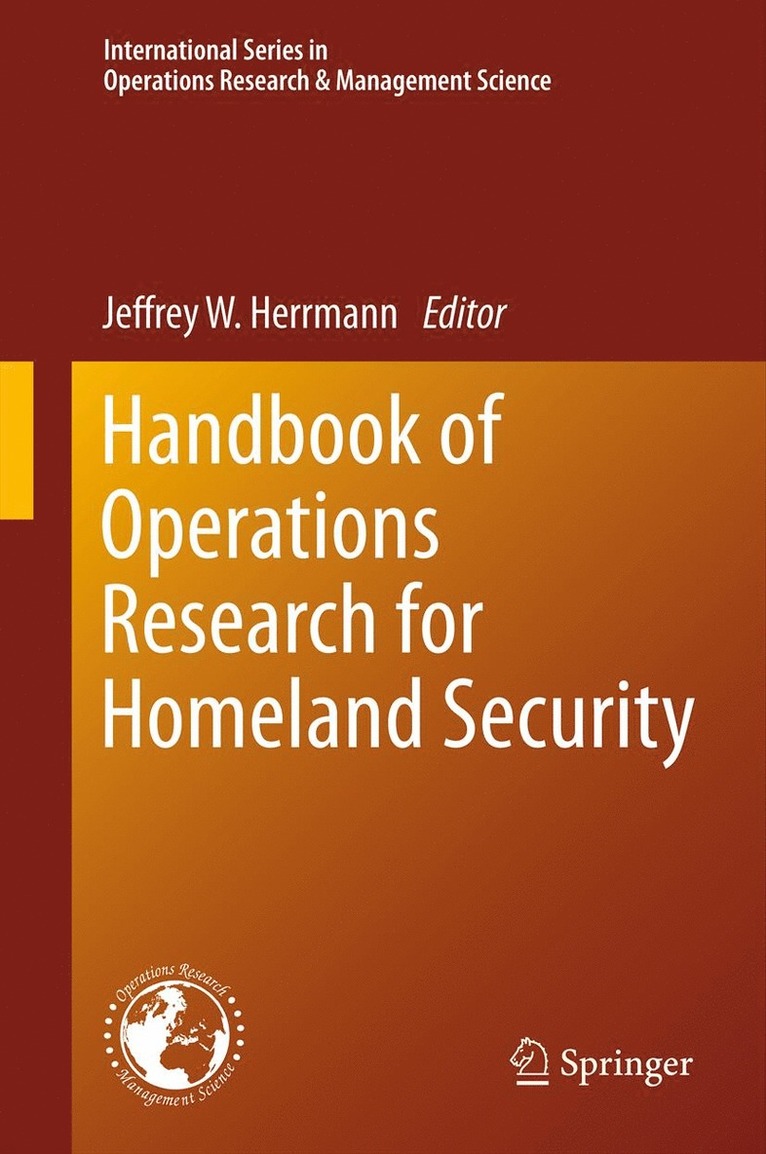 Jeffrey Herrmann, Jeffrey W. Herrmann - Handbook of Operations Research for Homeland Security, Inbunden