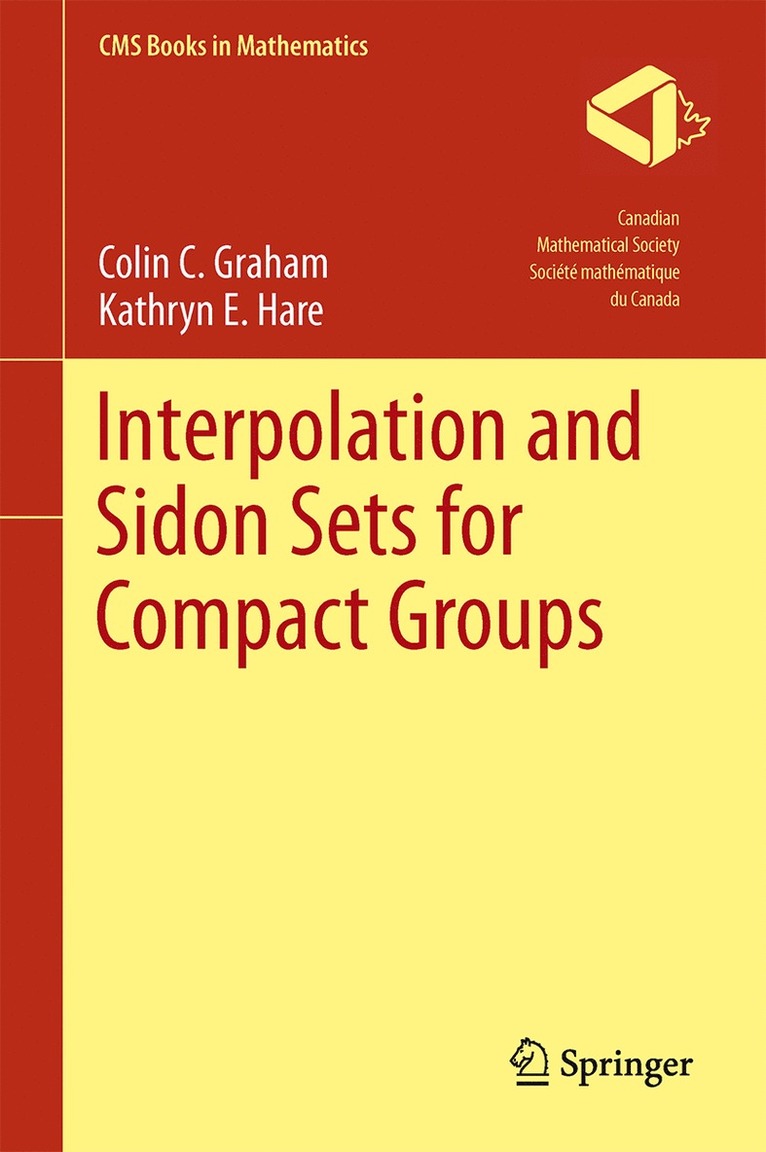 Colin Graham, Kathryn E. Hare - Interpolation and Sidon Sets for Compact Groups, Inbunden