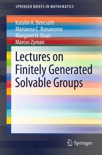 bokomslag Lectures on Finitely Generated Solvable Groups