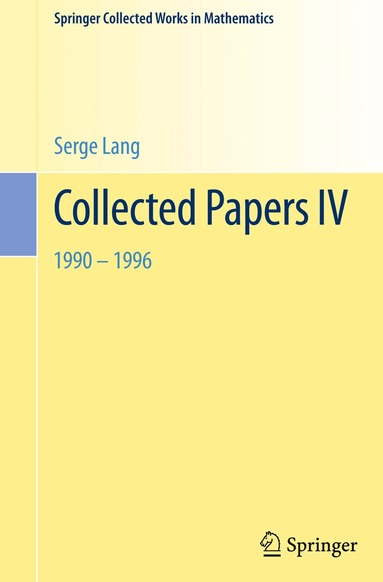 Serge Lang - Collected Papers IV, Häftad