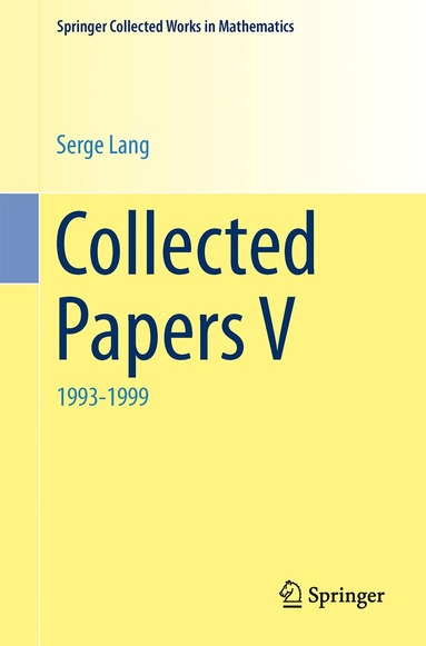 Serge Lang - Collected Papers V, Häftad