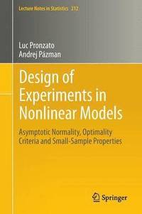 bokomslag Design of Experiments in Nonlinear Models