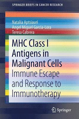 Natalia Aptsiauri, Angel Miguel Garcia-Lora, Teresa Cabrera - MHC Class I Antigens In Malignant Cells, Häftad