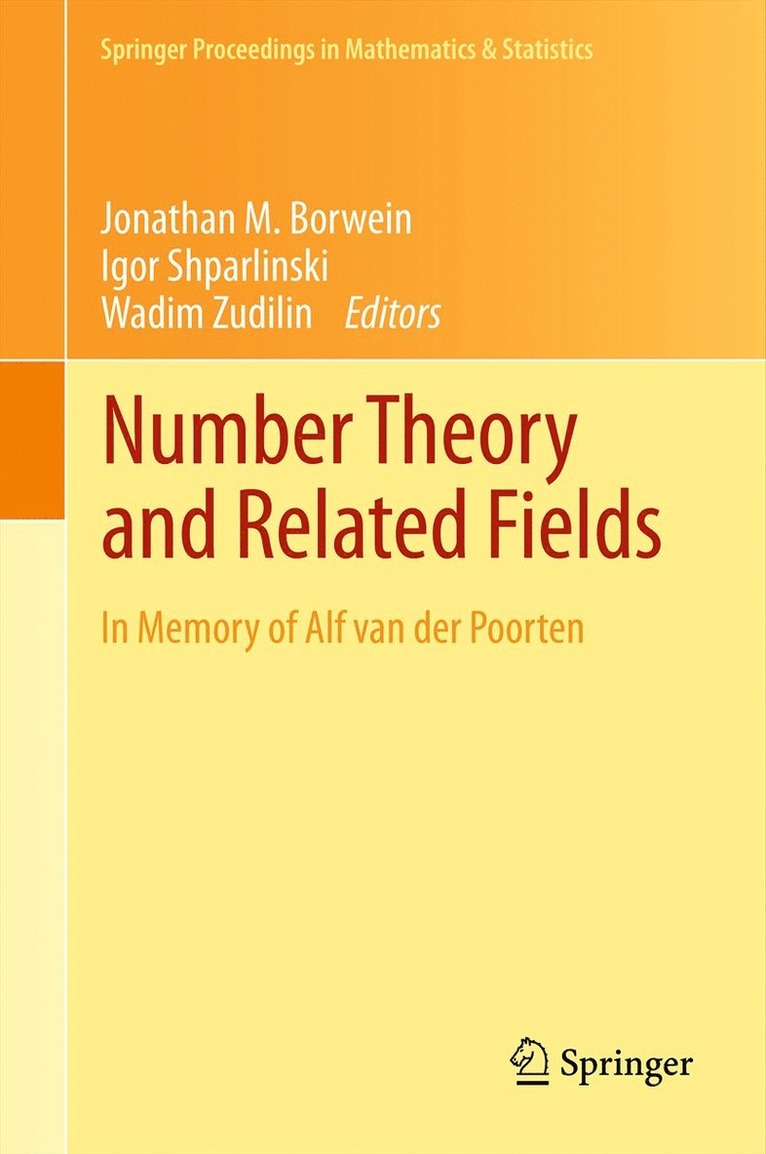 Number Theory and Related Fields 1