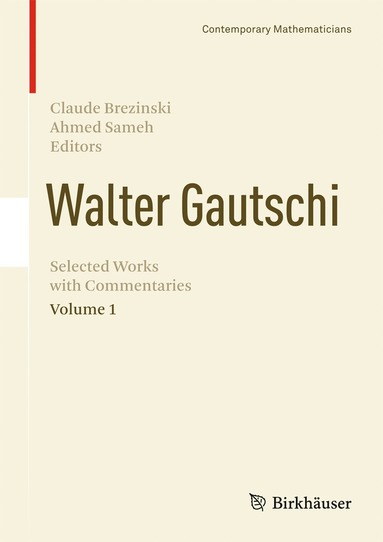 bokomslag Walter Gautschi, Volume 1