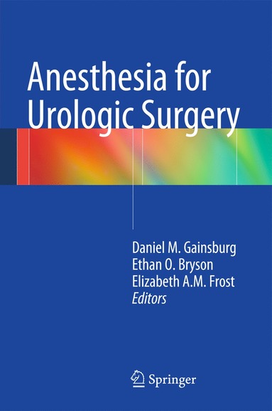 bokomslag Anesthesia for Urologic Surgery