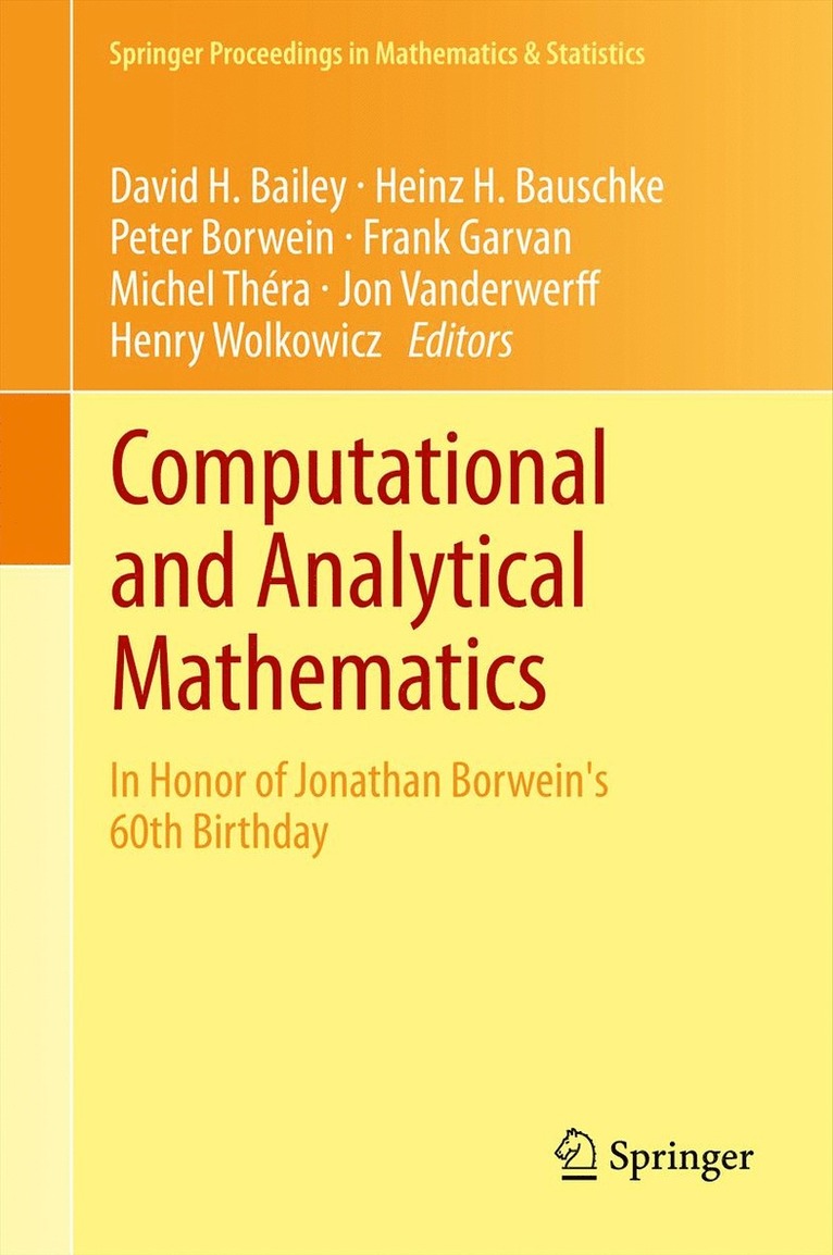 Computational and Analytical Mathematics 1