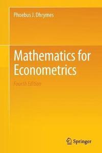 bokomslag Mathematics for Econometrics