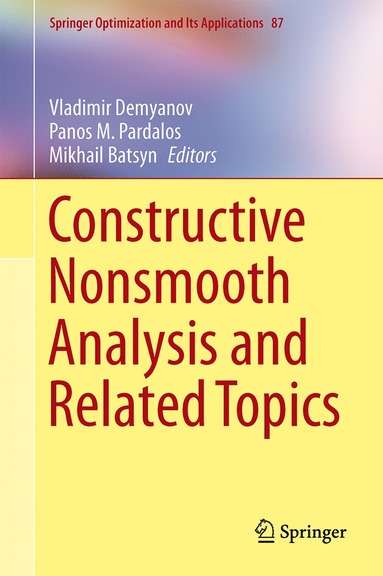 bokomslag Constructive Nonsmooth Analysis and Related Topics