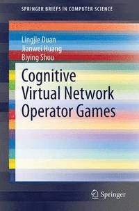 bokomslag Cognitive Virtual Network Operator Games