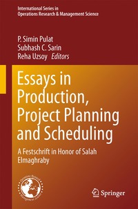 bokomslag Essays in Production, Project Planning and Scheduling