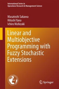 bokomslag Linear and Multiobjective Programming with Fuzzy Stochastic Extensions