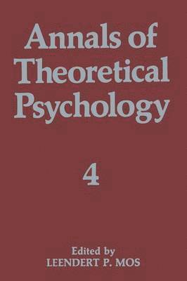 Leendert P. Mos, Leendert P. Mos - Annals of Theoretical Psychology, Häftad