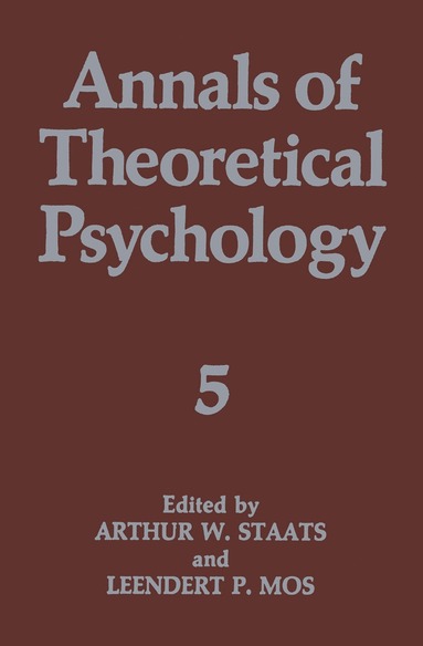 bokomslag Annals of Theoretical Psychology