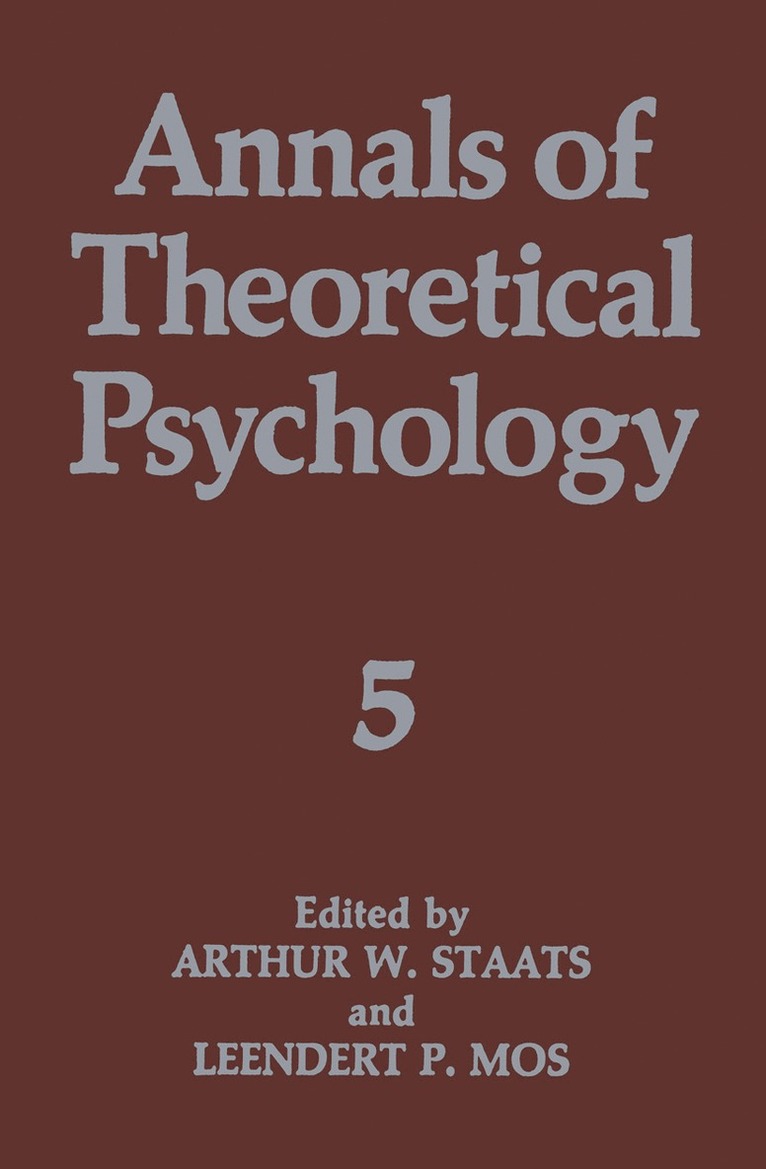 Annals of Theoretical Psychology 1