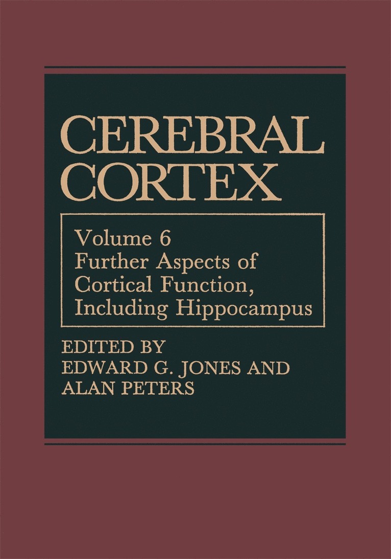 Edward G. Jones, Alan Peters, PhD Jones, Edward G. - Cerebral Cortex, Häftad