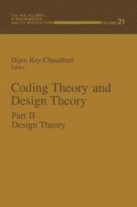 bokomslag Coding Theory and Design Theory