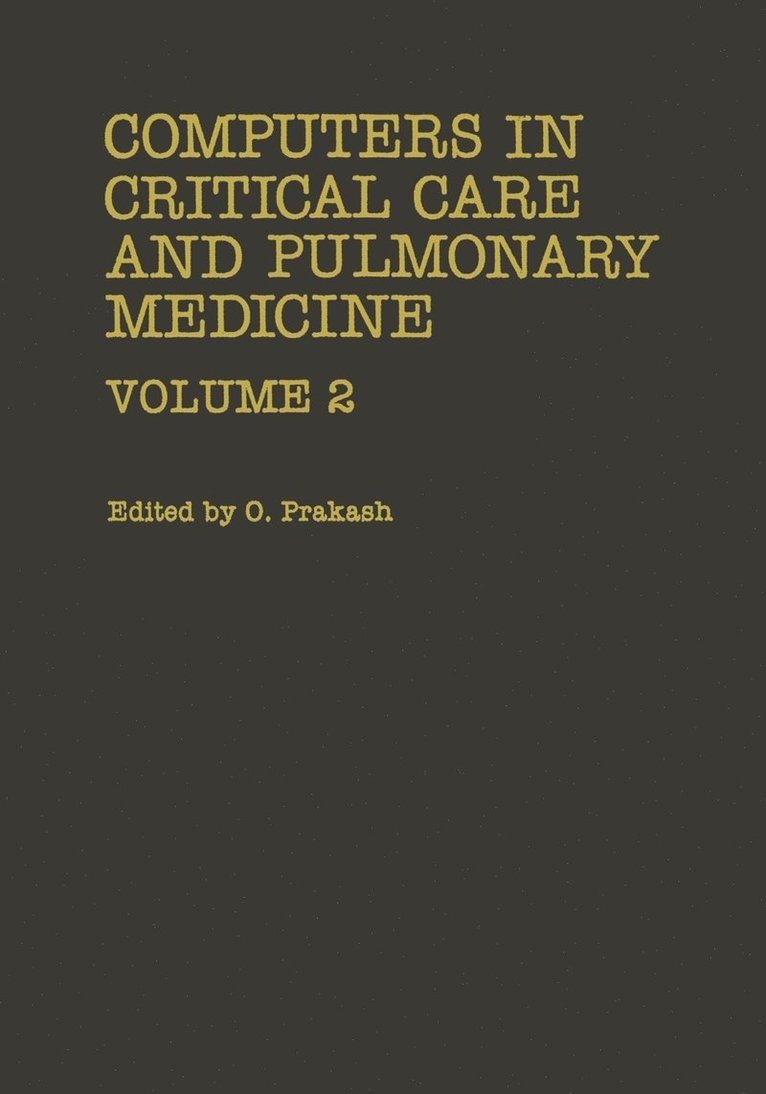 Computers in Critical Care and Pulmonary Medicine 1