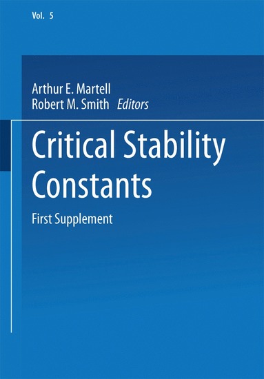 bokomslag Critical Stability Constants