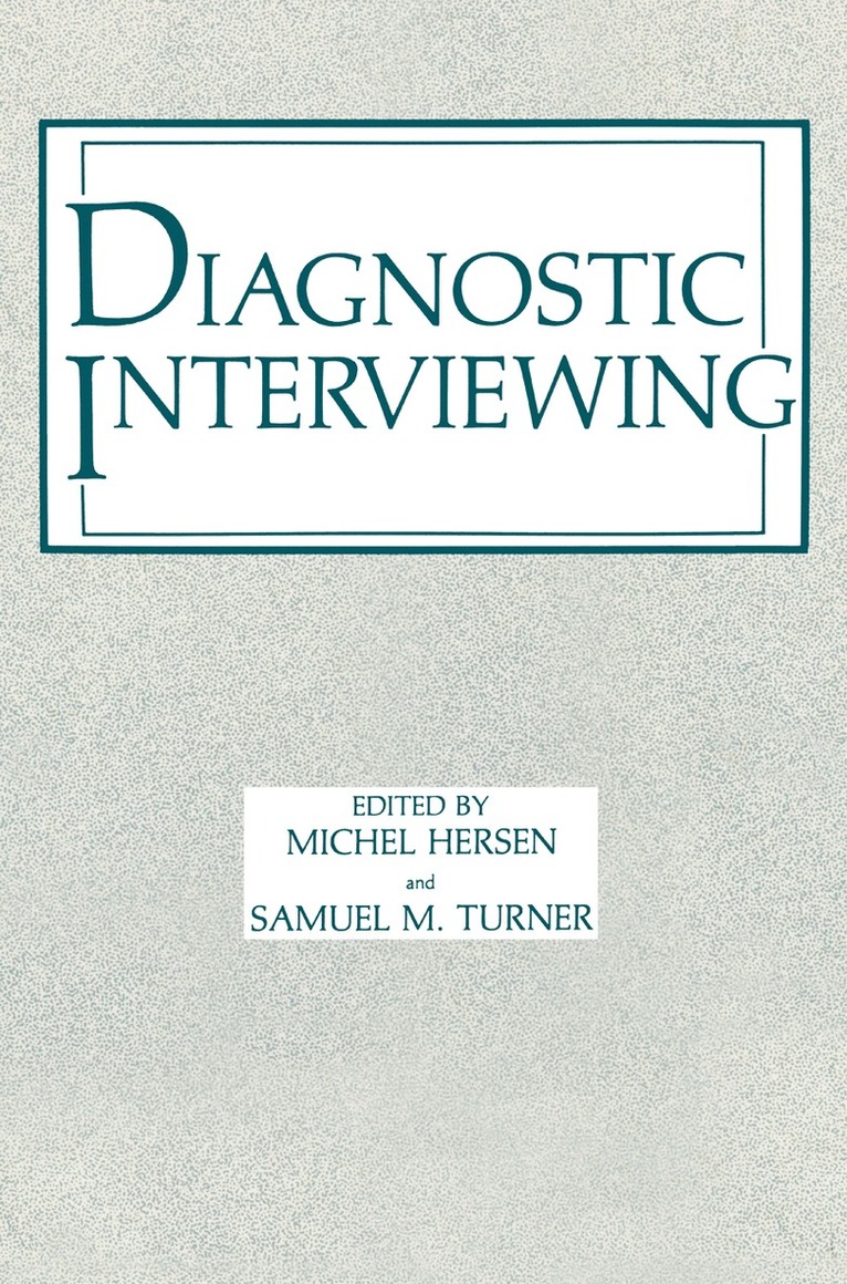 Michel Hersen - Diagnostic Interviewing, Häftad