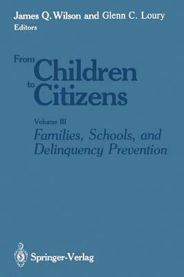 Glenn C. Loury, James Q. Wilson - Families, Schools, and Delinquency Prevention, Häftad
