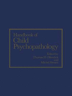 bokomslag Handbook of Child Psychopathology