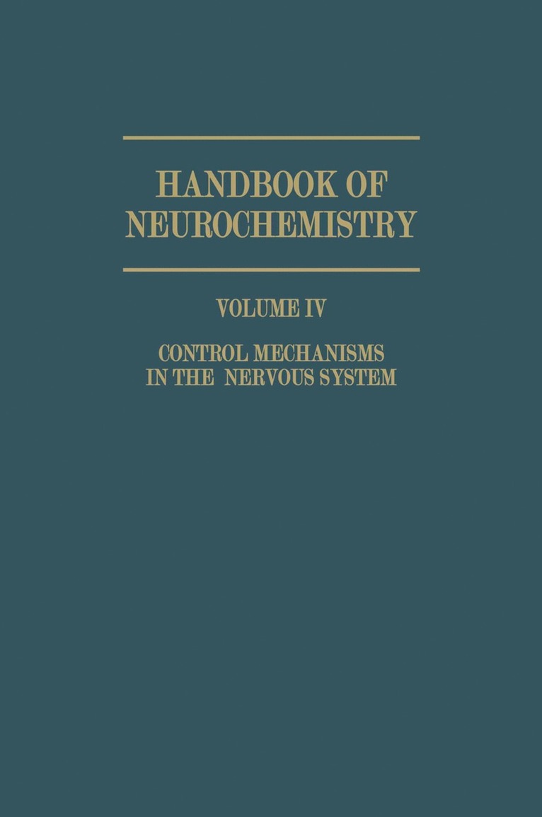 Control Mechanisms in the Nervous System 1