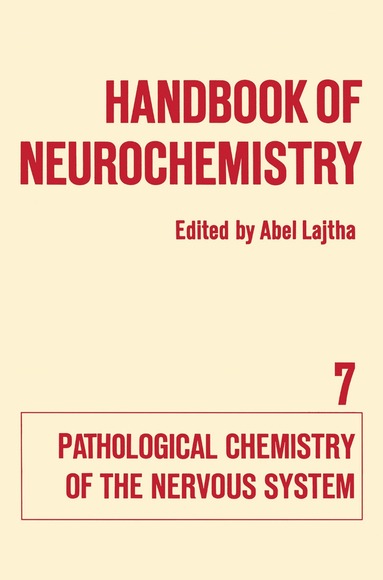 bokomslag Handbook of Neurochemistry