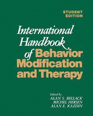 International Handbook of Behavior Modification and Therapy 1